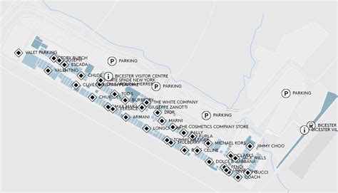 bicester village shops map.